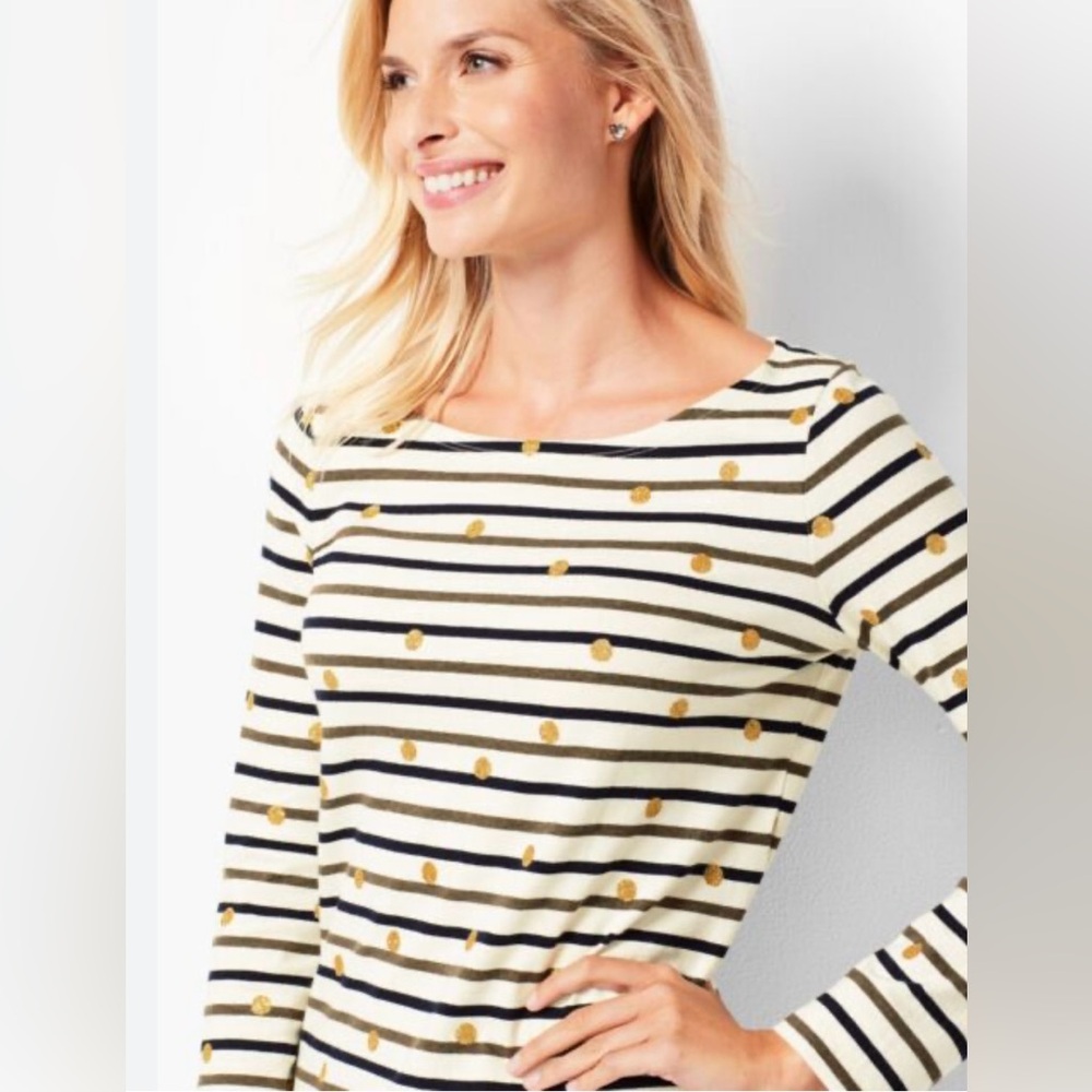 Boden Long Sleeve Stripe  Top